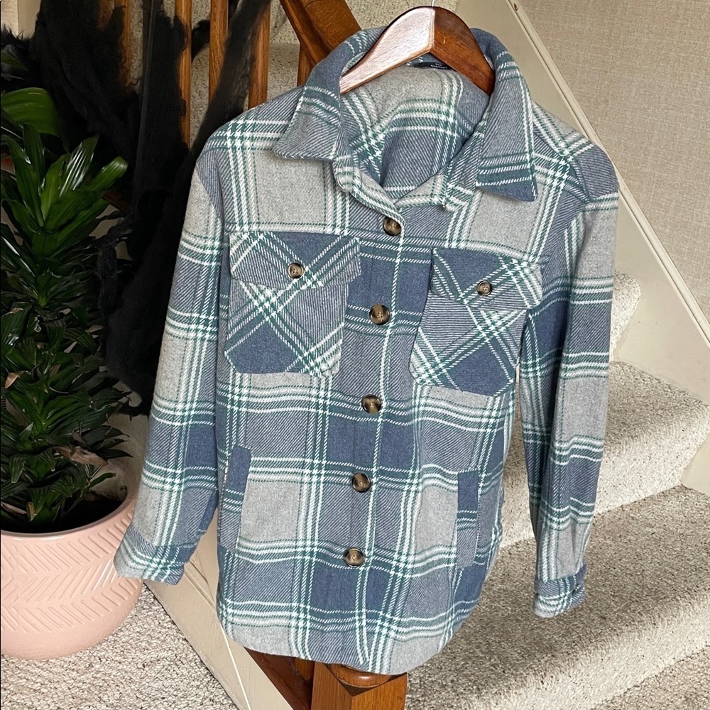 Members Mark Plaid Fall Shacket